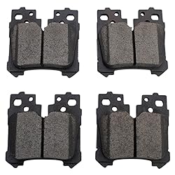 TRQ Rear Brake Pads Ceramic Compatible with