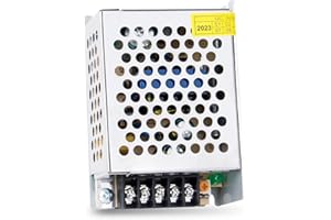 SCOOYUCK AC 110V/220V to DC 5V 5A 25W Universal Regulated Switching Power Supply, Power Supply Voltage Converter, LED Adapter Driver for CCTV, Radio, Camera, LED Strip Light, 3D Printer, etc.