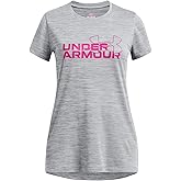 Under Armour Girls Tech Twist Wordmark Logo Short Sleeve T Shirt
