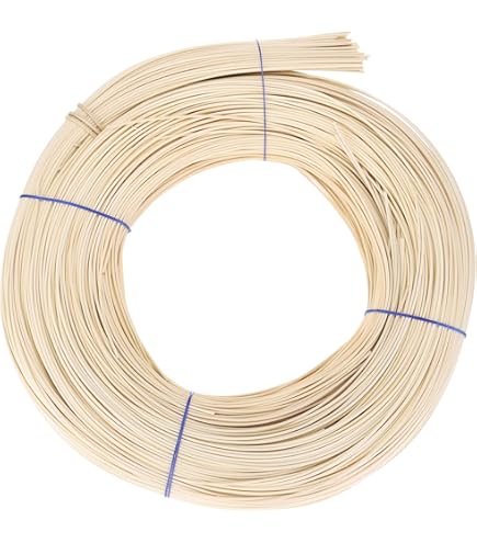 ZOENHOU Natural Reed Spline - 1/5 Inch X 22 Yards For Cane Webbing Chair & Basket Repair