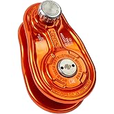 Notch 1/2" Arborist Rigging Spring Block MBS: 22,480lb WLL: 4,496lb (55352) | Precision CNC Machined Aluminum Sheaves, WLL: 4,496 lbs. MBS: 22,480 lbs. Use with Lines up to &frac12;&rdquo; (13mm)