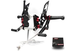 Arashi (Version 2.0) Rearsets for Suzuki Hayabusa GSX1300R 1999-2007 Motorcycle Accessories Adjustable Footrests FootPegs Rear Sets GSX-R1300 GSX-R GSXR 1300 Black 2000 2001 2002 2003 2004 2005 2006