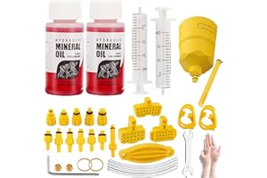 ROWYOU Bike Brake Bleed Kit for Shimano, TEKTRO, TRP Hydraulic Disc Brakes, Hydraulic Brake Bleed Kit Mountain Brake Bleed Kit for MTB/Road Bike Brake