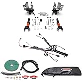 TrendsAuto Roadmaster Sterling All-Terrain Tow Bar and Baseplate Combo with Wiring Kit for LED Bulbs fits 2018-2025 Wrangler JL with LED Taillights | Includes Decal