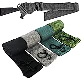 GUGULUZA 4-Pack Thick Gun Socks for Storage Rifle and Shotguns with or Without Scope, Silicone-Treated, Drawstring Closure, 5