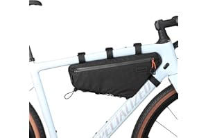 abamita Bicycle Frame Bag Bike Triangle Bag Waterproof Bike Bag 2.9L with Dual Side Mesh Pockets for MTB Road Bike Cycling Commuting and Outdoor Adventures