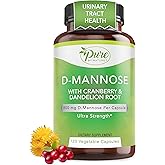 Pure by Nature D-Mannose with Cranberry and Dandelion Root, 120 Count