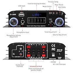 Facmogu S-288 4 CH Bluetooth 5.0 Home Audio