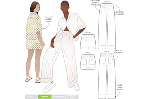 STYLEARC Style Arc Sewing Pattern - Albie Woven Pant and Short (Sizes 04-16)