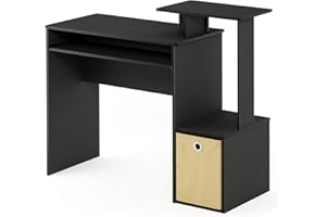 Furinno Econ Multipurpose Home Office Computer Writing Desk, Black/Brown