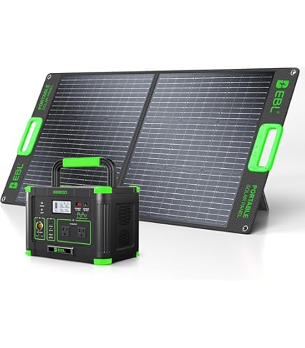 Amazon.com: 300W Portable Power Station with 100W Foldable Solar