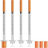 100 PACK 0.5ml/cc 31G 5/16" 8mm, U-100 Jeringas | Disposable Lab Supplies Individual Wrapped