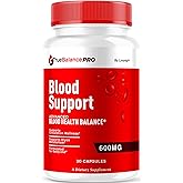 True Balance Blood Support Pro Glycogen Capsules Maximum Strength, TrueBalancePro Pills Supplement Multivitamin All Natural Advanced Formula Daily Health & Wellness, 30 Capsules for 1 Month