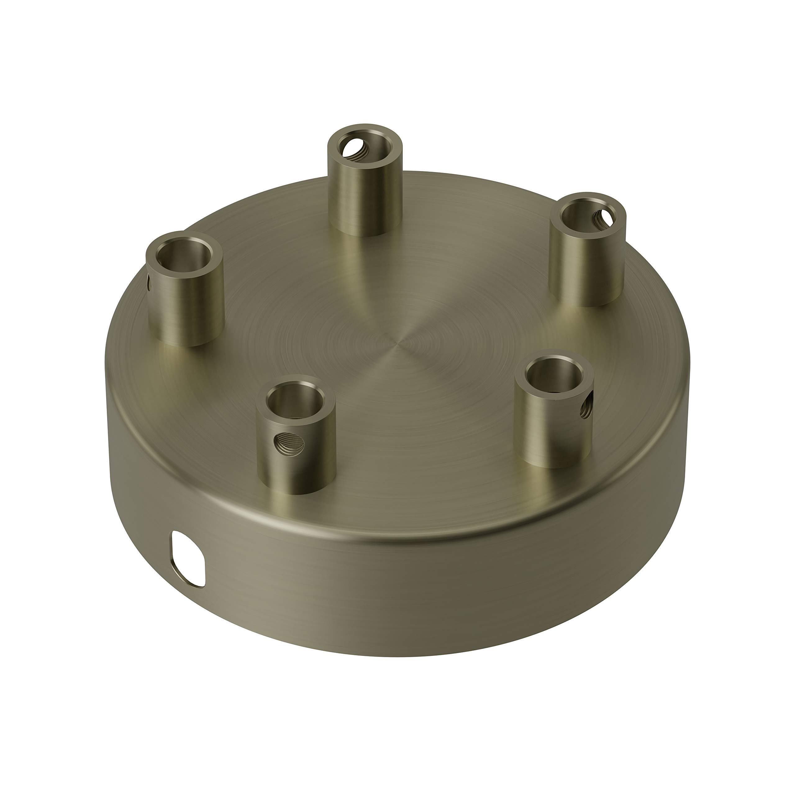 Calex 5 Hole Metal Ceiling Rose 100mm Diameter Matt Bronze