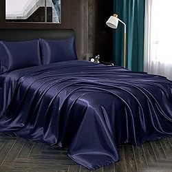 Homiest 4pcs Satin Sheets Set Luxury Silky Satin