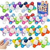 24 PCS Pop Fidget Spinners - Colorful Party Favors for Kids - Sensory Toys for Stress Relief and Anxiety - Classroom Prizes,G