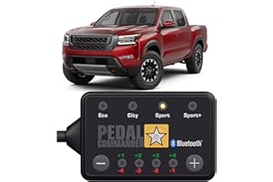 PEDAL COMMANDER for Nissan Frontier/NP300 2006-2025 Throttle Controller - 36 Drive 4-Mode, Plug And Play, BT Enabled, Anti-Theft Mode, On-Road & Off-Road Performance Upgrades, Frontier Accessories