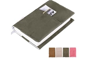 APLUFINE Book Covers for Paperbacks, Velvet Book Cover for Book lovers, Fabric Book Cover with Pockets for Book Suppliers, Reusable Book Covers for Soft Cover Books, Book Protector for Bibles, AA Book
