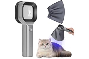 Yekavo Woods Lamp Magnifying Analyzer, Portable Handheld Wood Light Detecto for Care Pet Dogs Cats,SPA, Salon, and Home Use