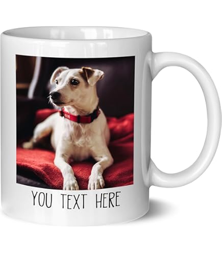 Amazon.com: Custom Photo Coffee Mugs, 15 oz. Sky Blue w/Picture