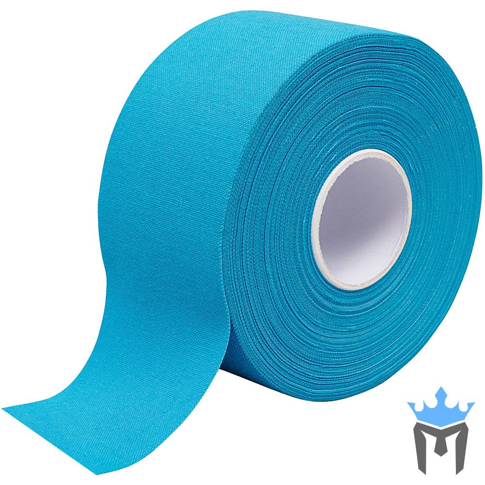 Meister Premium Athletic Zinc Oxide Trainer's Tape for Sports and Medical - 13.7m x 3.8cm - Turquoise - 6 Rolls