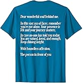 Dear Person Behind Me Positive Message Quote You Matter T-Shirt