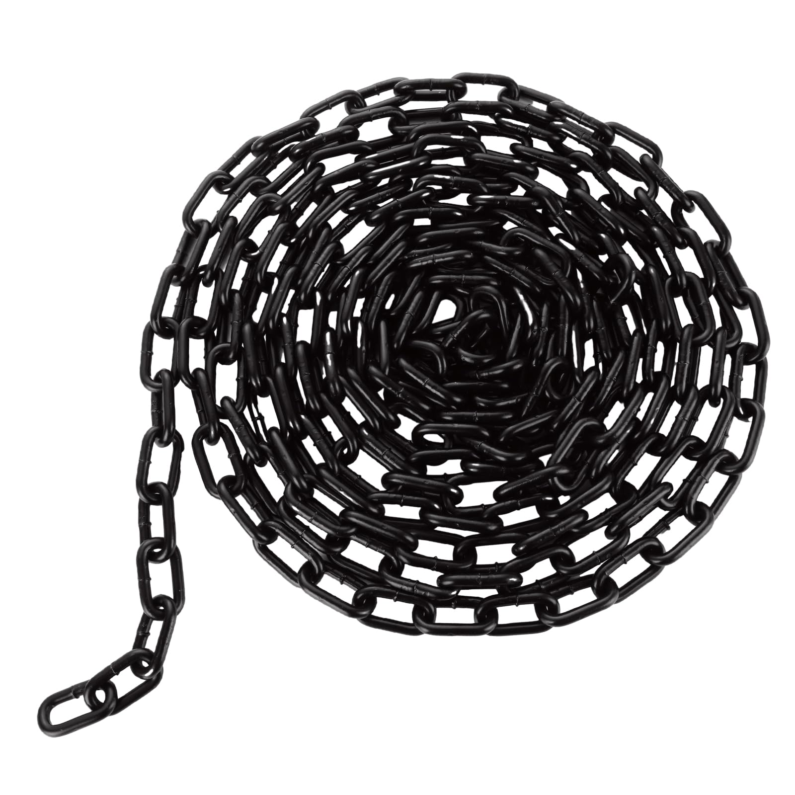 GBACHOOSE 6m x 6mm Chain Link Fence, Black Heavy Duty Chain Links, Metal Chain for Hanging Chairs, Fence, Gate, Gym, Bike Lock, Padlock, Weight Lifting