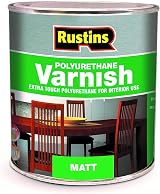 Rustins Polyurethane Varnish Clear Matt 500ml Durable Wood Finish