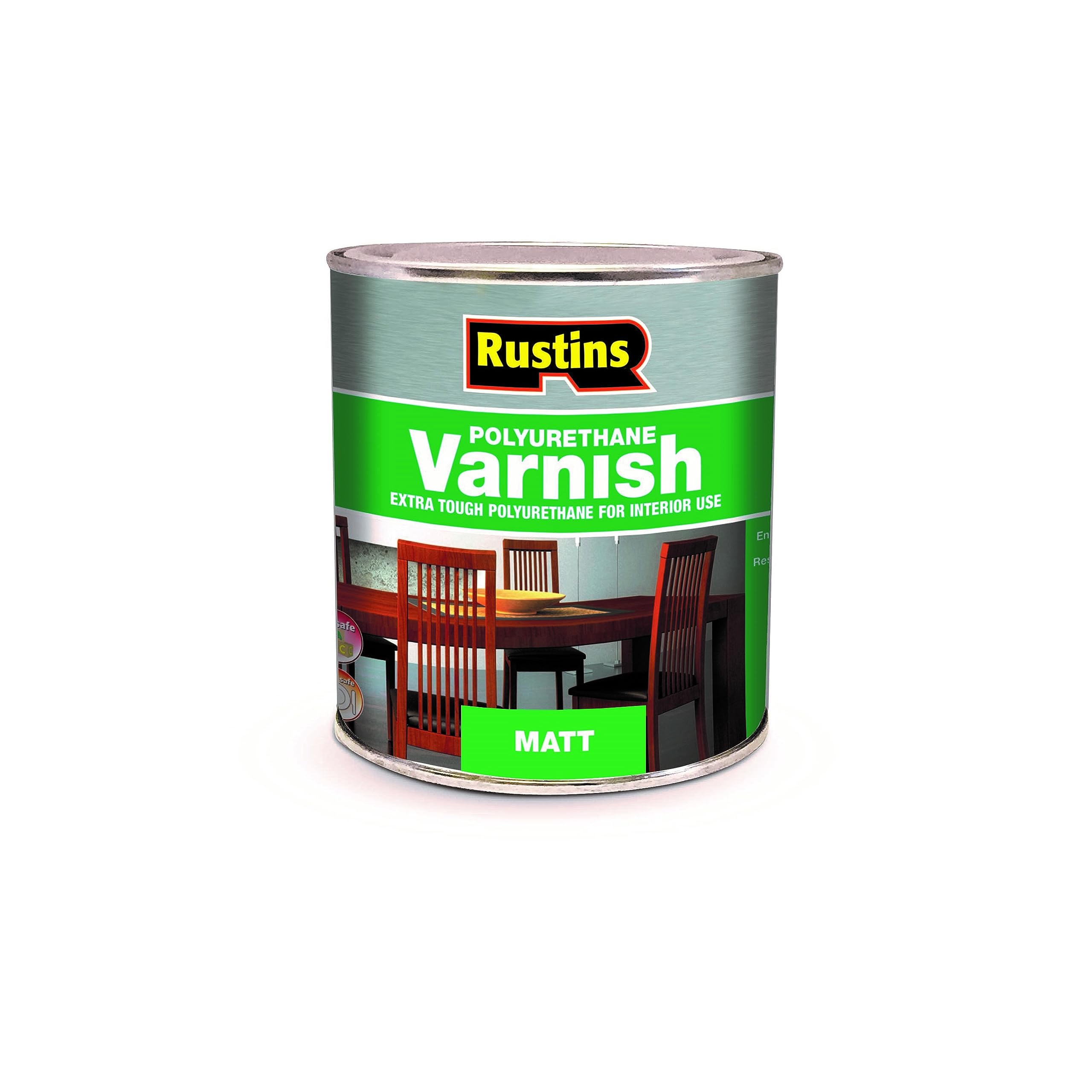 Rustins Polyurethane Varnish Clear Matt 500ml