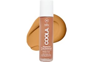 COOLA Organic Rosilliance Tinted Moisturizer with SPF 30, Dermatologist Tested, 1.5 FL Oz