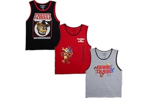 BIOWORLD Five Nights at Freddy's Value 3-Pack of Youth Boy's Sleeveless Muscle Shirts