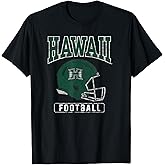 University of Hawaii Rainbow Warriors Football Helmet T-Shirt