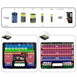 YHSWE 230+ Battery Caddy Organizer Storage Box AA