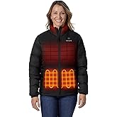 ORORO Women's Heated Puffer Jacket with 4 Heat Zones, Lightweight Heated Coat (Charger Not Included)