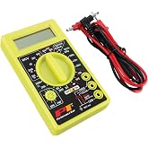 Performance Tool W2974 Digital Multimeter Voltmeter Tester | Measures AC/DC voltage, DC current, resistance and diode test. Automatic zero adjust. Includes two 32-inch leads