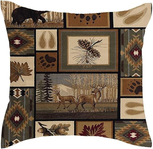 Amazon Com Jimrou Throw Pillow Cover 18x18inches Welcome To Cabin