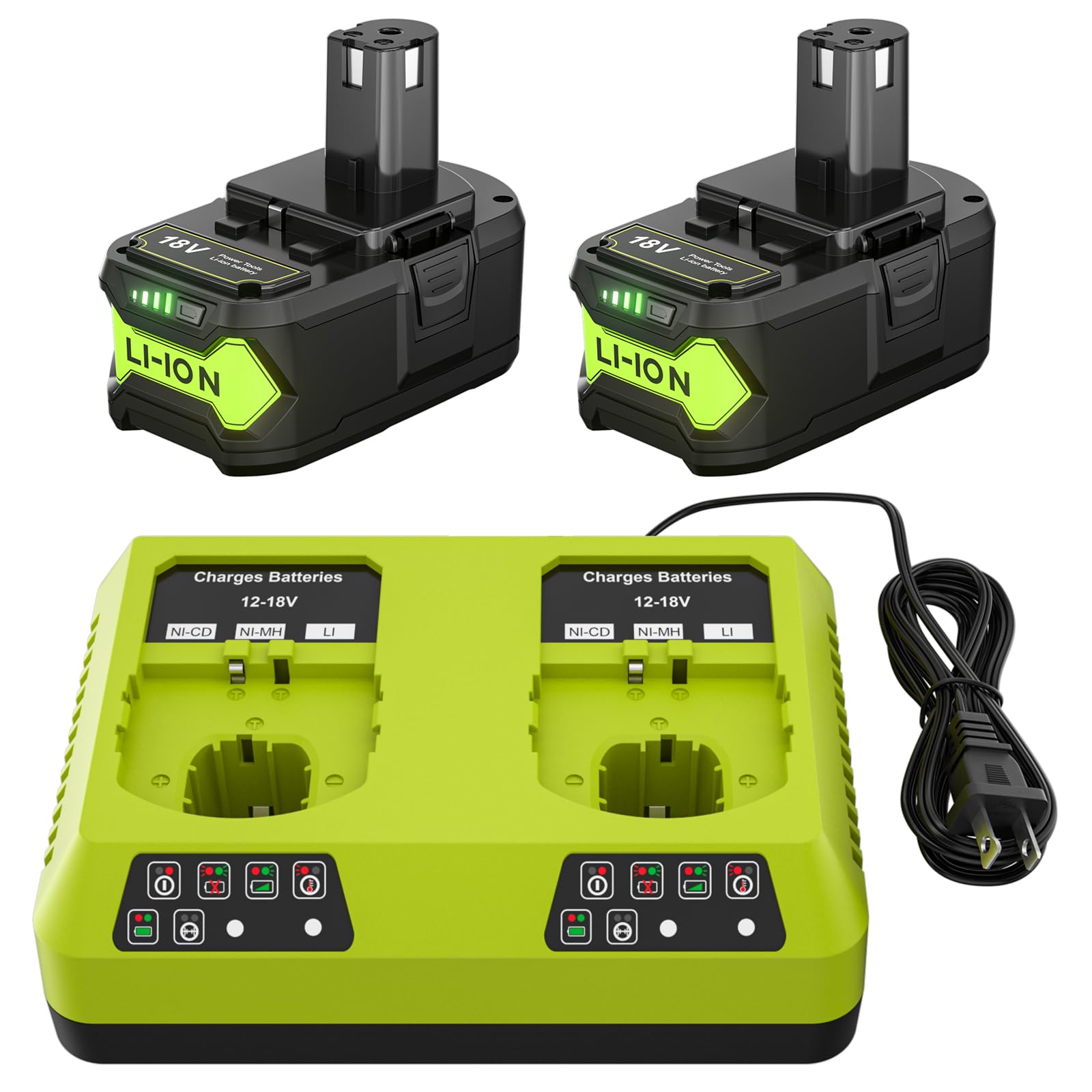 Mua POWTREE 2Pack 7.0Ah P108 Battery + 2Port P117 Charger Dual Channel