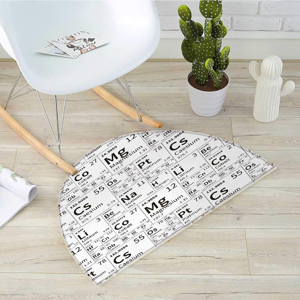 Periodic Table Half Round Door Mats School Life Smart Kids