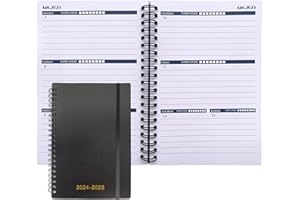 UTYTREES Planner 2024-2025 - July 2024 - December 2025, Weekly and Monthly Daily Planner 2024-2025, 5.2" x 7.5", 18 Months Planner, Premium Thick Paper, Black