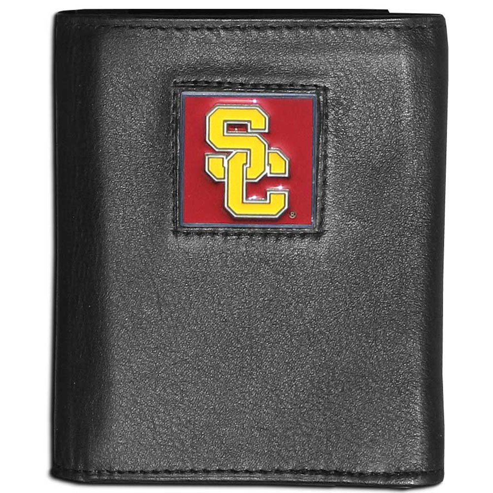 Siskiyou NCAA USC Trojans Leather Tri-Fold Wallet Multicoloured