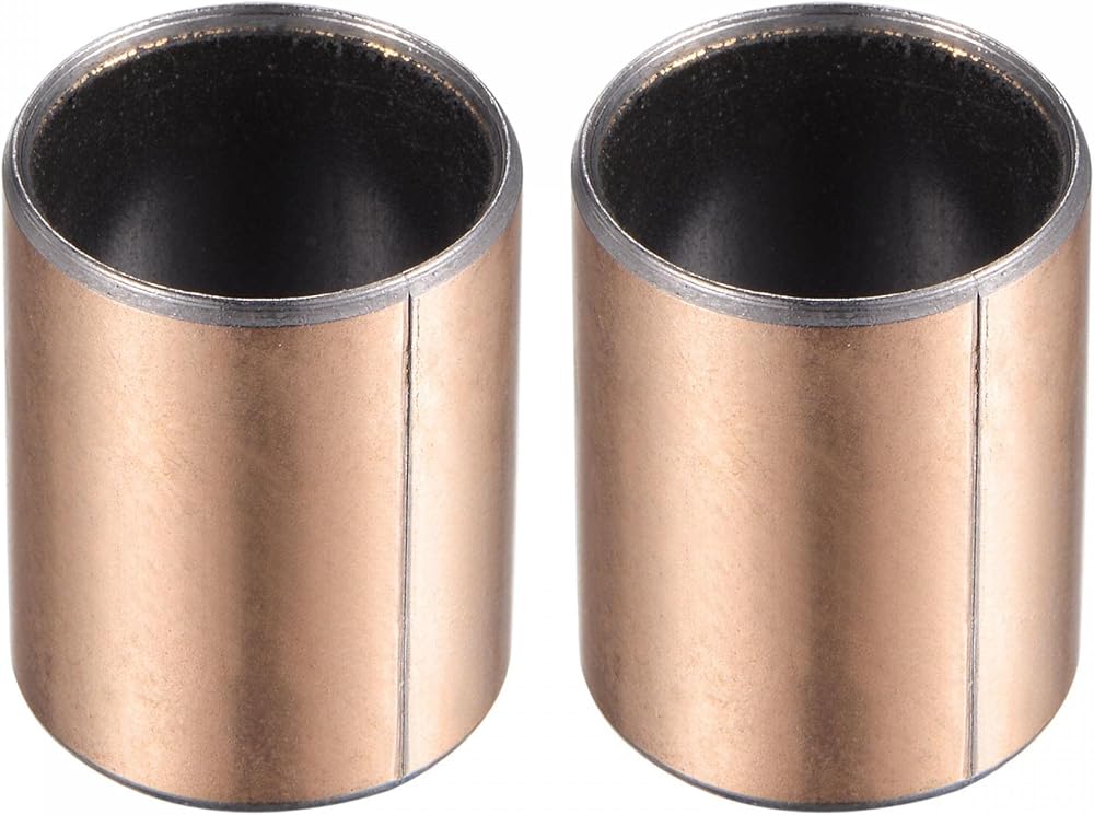 sourcing map Sleeve Bearing 22mm Bore 25mm OD 35mm Length Oilless Bushings 2pcs