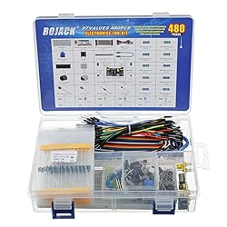 BOJACK 37 Values 480 Pcs Electronics Component Fun