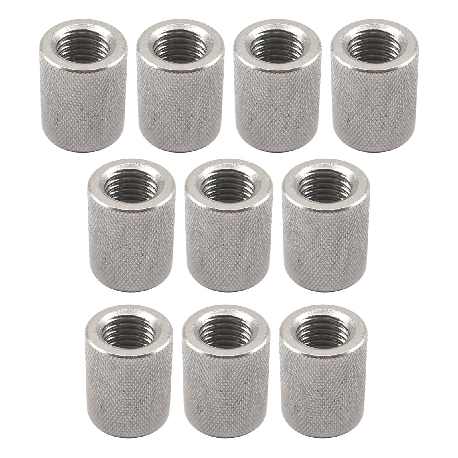(10 Pieces) M10 16x40mm Female Knurled Thumb Nuts Round Connector Nuts 304 Stainless Steel Hand Screw Nuts