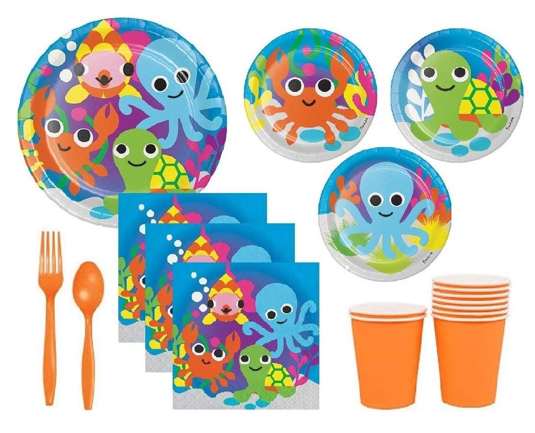 Amazon Com Ocean Theme Party Supplies For Baby Shower Or Birthday