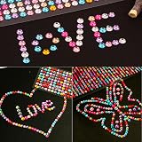 Buylorco 3120pcs 6mm Self-Adhesive Rhinestone Stickers 12 Sheets Gems Crystals view 4