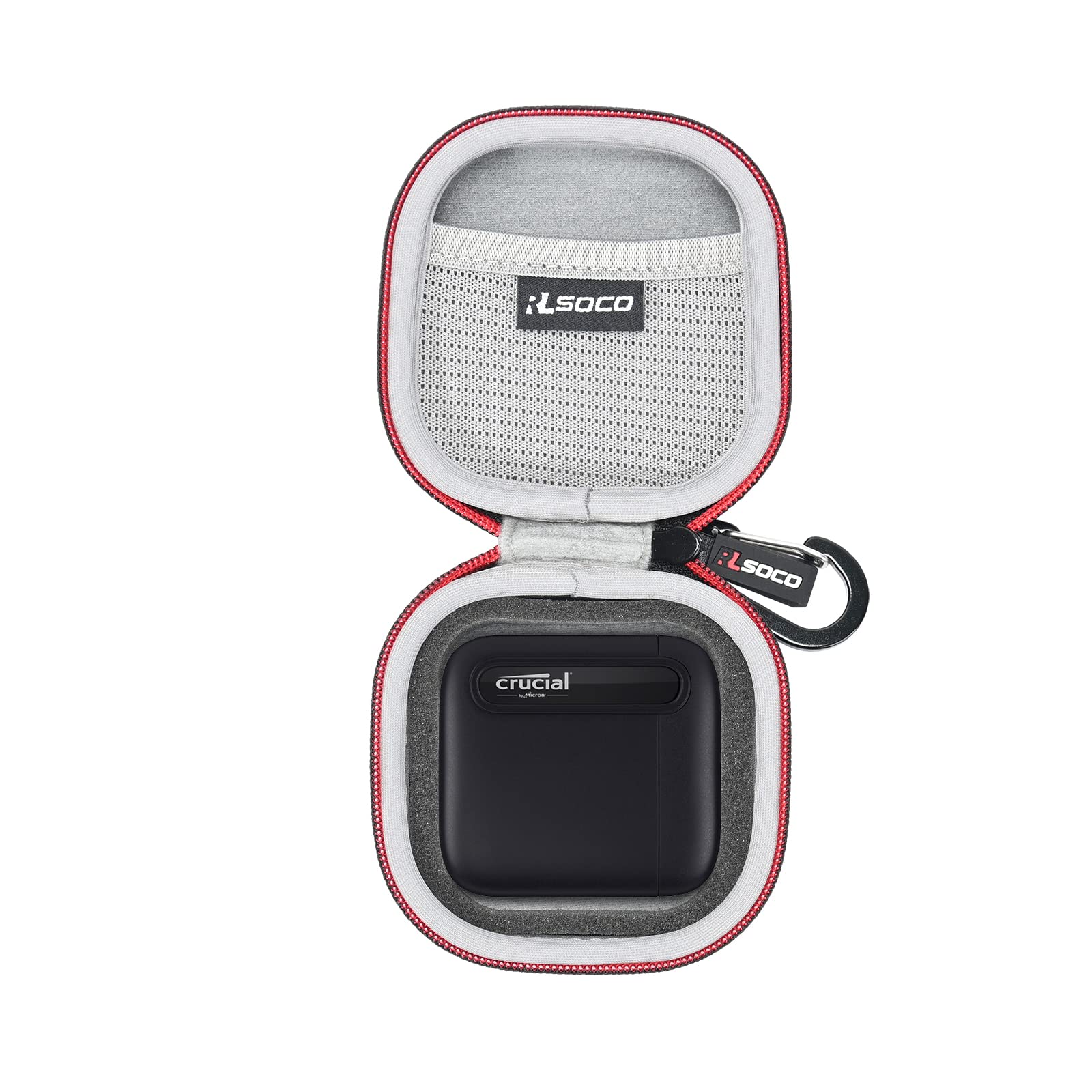 RLSOCO Carrying Case for Crucial X9/X10 Pro/ X9 Pro/X10/X6 1TB/2TB/4TB/500GB Portable External SSD & for Crucial X9 Pro for Mac 2TB/1TB/4TB Portable External SSD (Case Only)