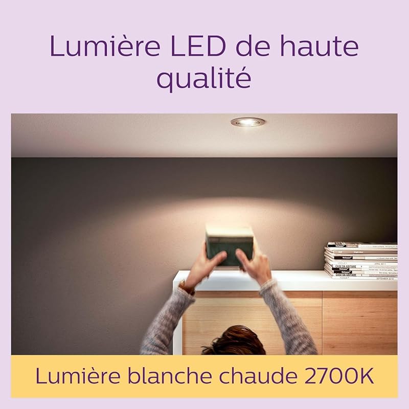 , Ampoules LED pour Spot, Culot GU10, 355lm, 50W, Pack de 6