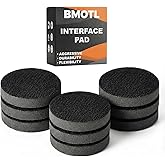 BMOTL 3 Inch Interface Pad: 9 Pack Hook &amp; Loop Foam Sanding Discs Backing Pads Replacement for Mini RO Sander Detail Sanding,Soft Density Sponge Round Cushion Buffer