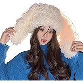 Bunny Ears Hat Fuffy Bunny Hat Cute Y2K Furry Rabbit Beanies for Indoor Outdoor Festival Party