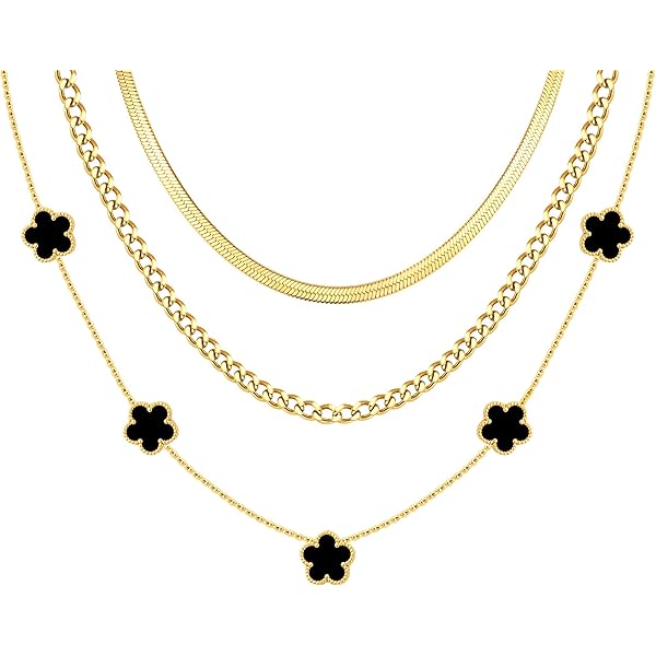 Gelin 14K Solid Gold Four Leaf Necklace | Clover Pendant for Women in 14K Gold – Gelin Diamond